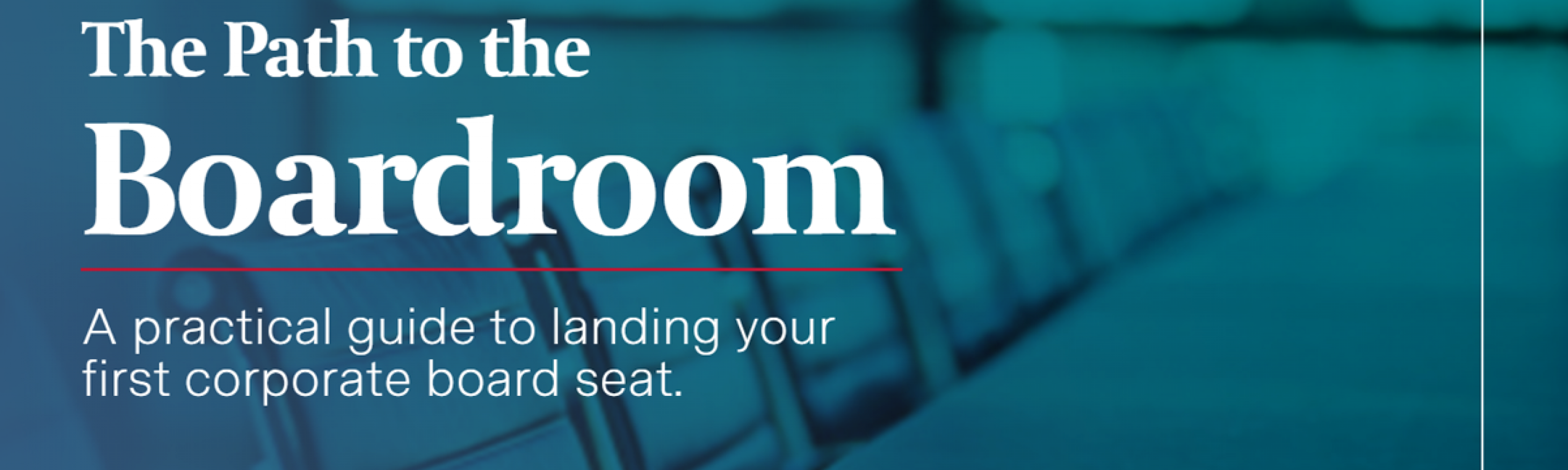 The Path to the Boardroom - Egon Zehnder