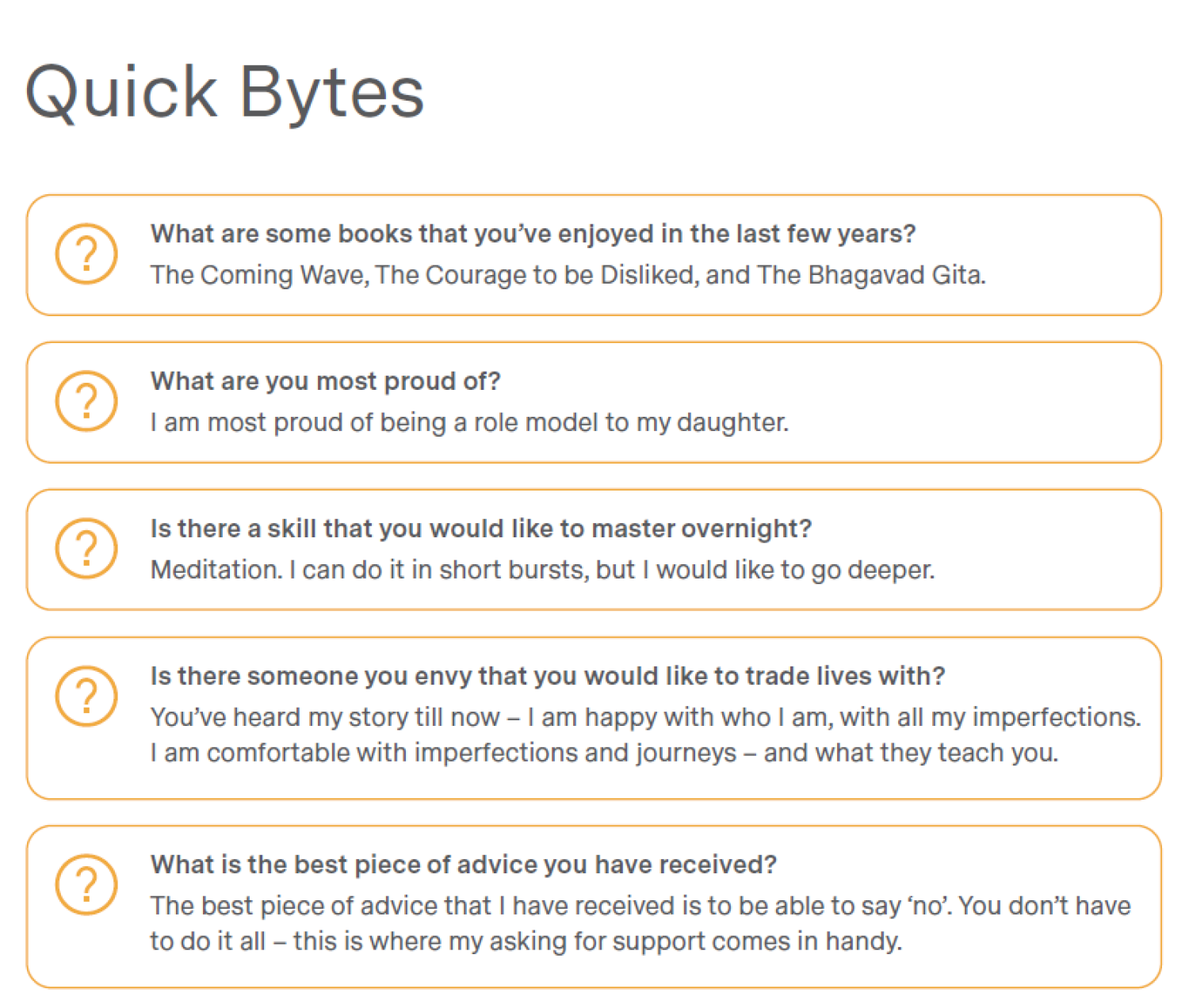 Quick Bytes